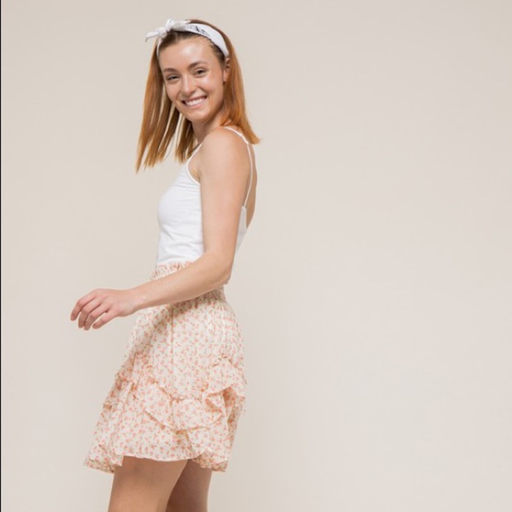 &Merci Floral Mini Ruffle Skirt - Picture 2 of 7